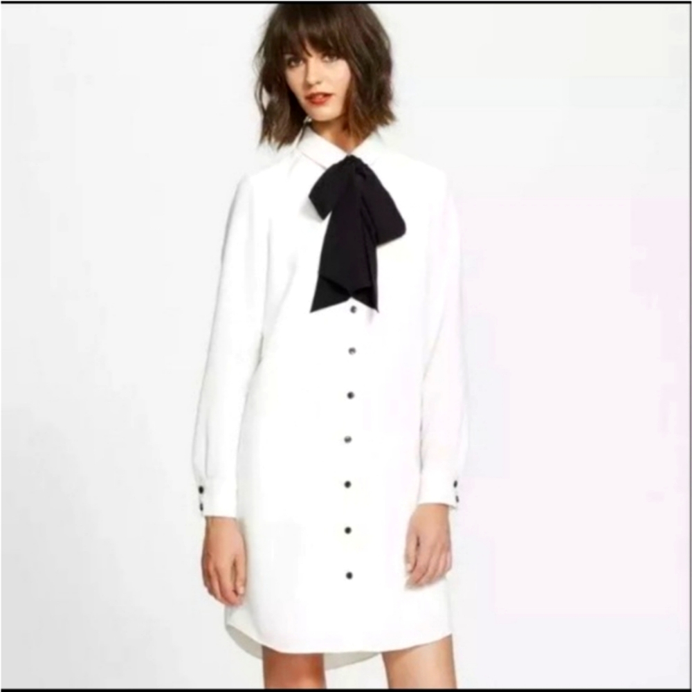 Kate spade velvet tie griffin dress button up.
